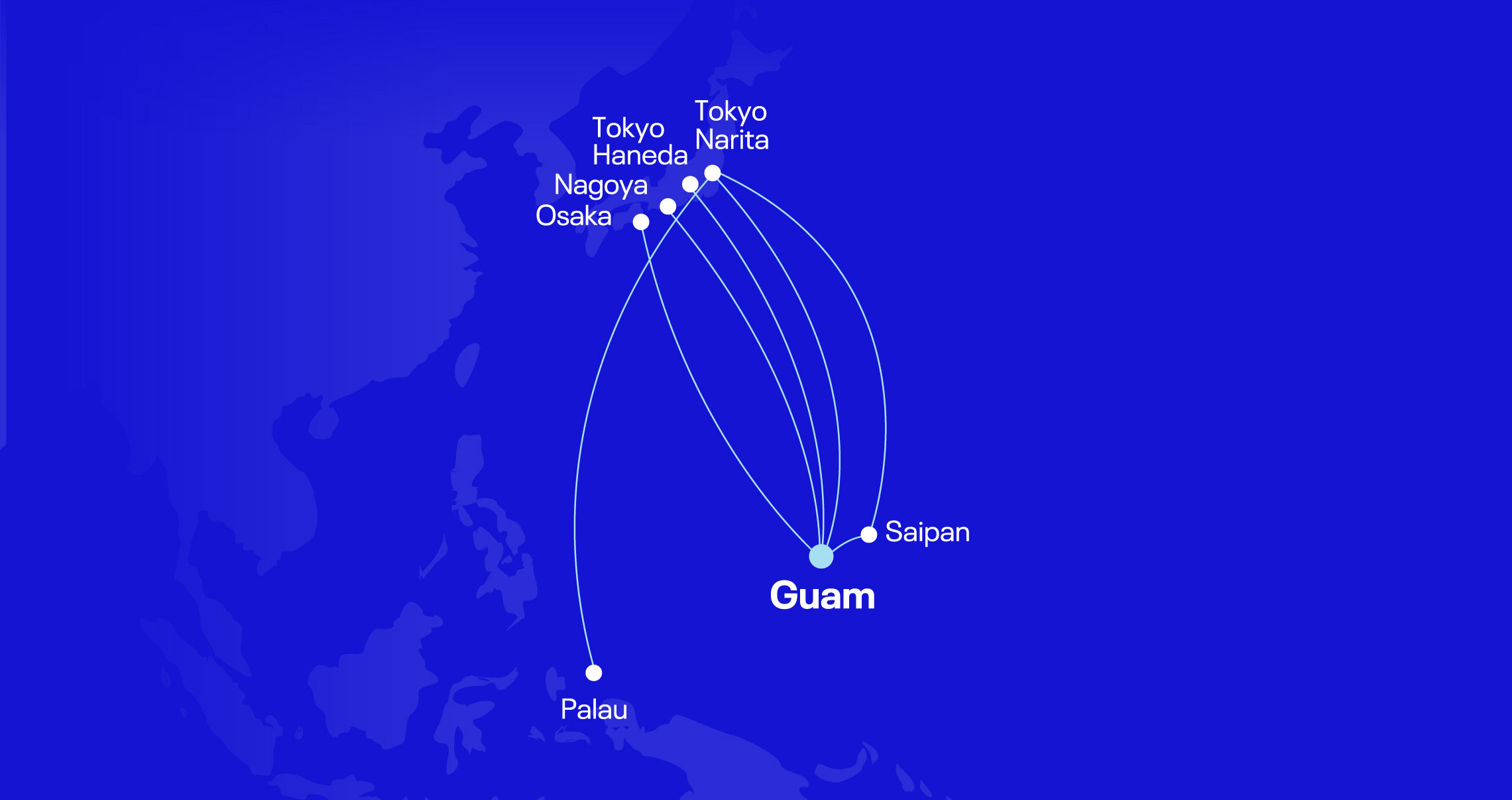 Japan-Guam Route Map (April 2026)
